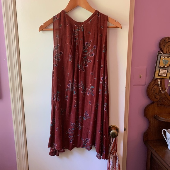 Red floral Free People dress / top XS - Picture 9 of 10